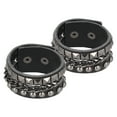 thumbnail image 2 of 2Pcs Punk Rock Leather Spike Wristband Studded Rivets Strap Wrap Wristband Biker Leather Cuff Bracelet Bangle Wristband For Wrist Decoration, 2 of 8