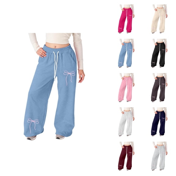 Loose Straight Leg Athletic Pants Girls Lightweight Baggy Sweatpants for Girls with Pockets Soft Everyday Comfort Versatile Wear for School and Outdoors Straight Leg Bottoms for 4-16 Years