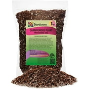 Gardenera Professional Carnivorous Plant Soil - Ready to Use for Venus Flytraps, Sundews, Pitcher Plants, Butterworts | Peat Moss, Coco Coir, Perlite - 1 Quart Bag