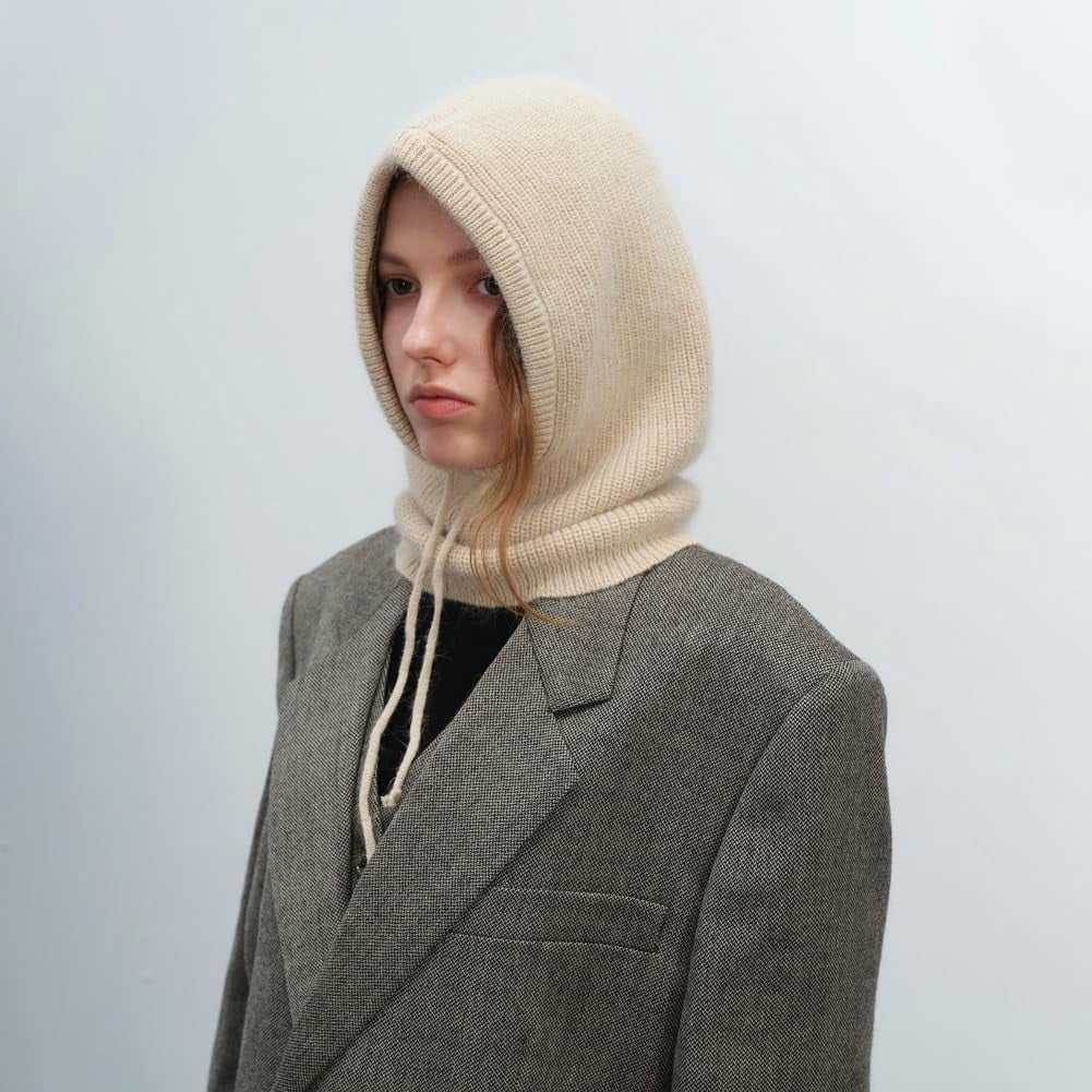 CoCoMangos Pull on Beanie Hats for Women Men with Scarf Womens Balaclava Trendy Winter Hats Cold-Proof Bonnet Knit Beanies for Guys