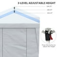 thumbnail image 4 of Outsunny 10' x 19.5' Large Party Tent Pop Up Canopy w/ Weight Bags, White, 4 of 9