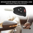 thumbnail image 2 of Unique Bargains 4 Buttons Keyless Entry Remote Fob Key Shell Case for Jeep Compass 2007-2016, 2 of 7