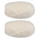 thumbnail image 1 of 2 Ovillos Terciopelo Hilo Chenille Hilo 2x100g/7.1oz 174 Yardas Total Longitud #6 Super Voluminoso Poliéster Suave Manta Hilo para Punto Tejido Bolsa Bufanda, Crema, 1 of 7