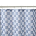 thumbnail image 3 of Mainstays Blue Check Printed Fabric Shower Curtain, 72" x 72", 3 of 6