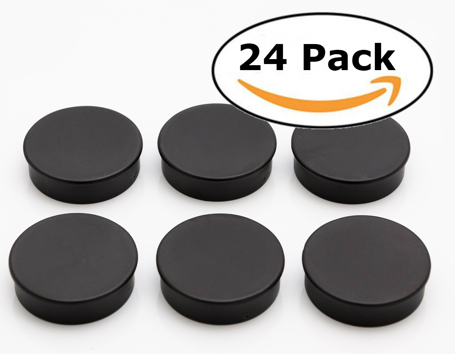 Black Plastic Pot 24 Black Round