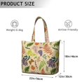 thumbnail image 5 of Floral and Hummingbird Illustration Weekender Bag, Large Capacity Carry-On Tote with Secure Zipper Closure for Women, 5 of 5
