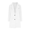 thumbnail image 4 of Sanbonepd Women's Fall Blazers Casual Trench Coat Fashion Single Breasted Suit Jacket, 4 of 5