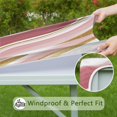 thumbnail image 6 of Pink Gold Marble Pattern Square Fitted Tablecloth with Elastic Edge,Square Table Cover,Washable Elastic Table Cover for Home Kitchen Party Decor 34"x34", 6 of 6