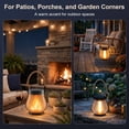 thumbnail image 3 of Solar Lanterns Outdoor Waterproof, Outdoor Solar Lanterns with Flickering Flame Effect, USB&Solar Charging,Hanging Light for Garden Patio, 6 Pack, 3 of 7