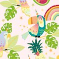 thumbnail image 5 of Create It 18"x21" Cotton Tropical Precut Sewing & Craft Fabric, Pink 10 Pieces, 5 of 9