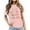 Pink, variant on Essentials Womens Tees Tops Basic Shirts School Season Teacher's Day Versatile Letter Printed Gift Clothes