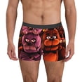 thumbnail image 1 of Pofeuu Five Nights At Freddy'S Pattern Men's Boxer Briefs with Elastic Waistband and 3D Space Capsule Design, Soft and Breathable Underwear for Comfort and Style-XX-Large, 1 of 5