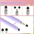 thumbnail image 6 of (2 pack) Antier Stylus Pens, 5 Pack 2-in-1 Stylus Pens for Touch Screens with 10 Extra Tips for iPad iPhone Tablets Samsung Galaxy All Universal Touchscreen Devices, 6 of 14