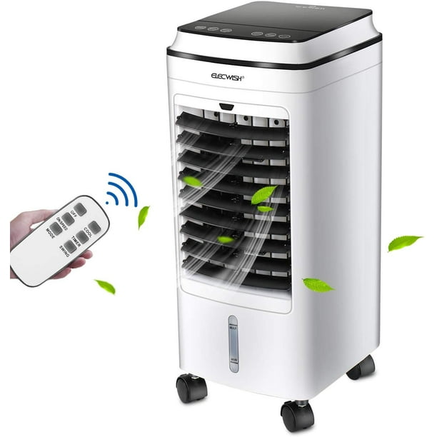 Elecwish Portable Air Conditioner Fan With Remote Control 8 Timer 4 Modes 3 Speed Low Noise With 4 L Water Tank 2 Ice Box Walmart Com Walmart Com
