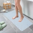 thumbnail image 7 of Under $5! InsCrazy Bathroom Rugs Absorbent Rectangular Bathroom Mat Antis Slip Mat Household Shower Room Shower Antis Fall Suction Cup Floor Mat Bathroom Massage Foot Mat 14" x 27", 7 of 7
