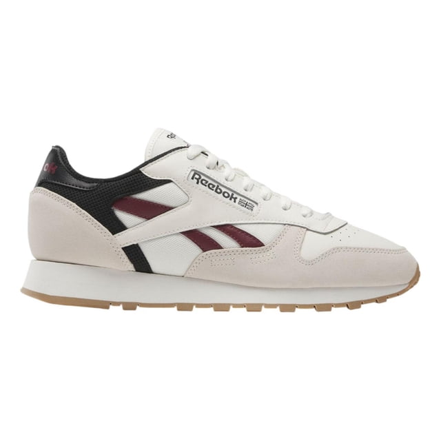 Tenis Reebok Hombre Classic Leather Maroon Blanco Casual blanco 10,0 MX