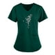 thumbnail image 4 of Ropa de protección de diamantes de imitación de manga corta para mujer Tops de color sólido informales con cuello en V Fridja  gope4583, 4 of 4