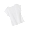 thumbnail image 4 of Camiseta para mujer, camisetas de verano, ropa de calle, camisa con cuello redondo para vacaciones, senderismo, oficina M, 4 of 7