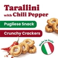 thumbnail image 2 of Tarallini with Chili Pepper, 2.2 lb (1 kg) – Traditional Italian Pugliese Snack. Oven-Baked Crunchy Crackers. No Sugar Added. Yeast-Free. Vegan (Pack of 2), 2 of 7