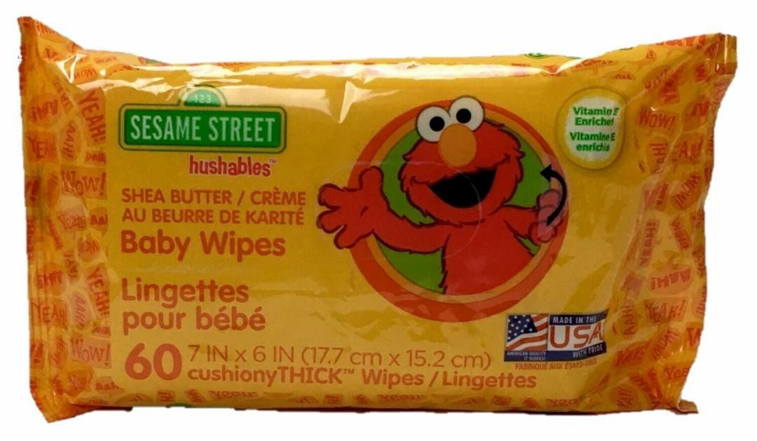 Sesame Street - Soothing Shea Butter - Baby Wipes - 60 Sheets