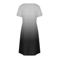 thumbnail image 5 of Bovxnpu Womens Summer Dress, Women's Casual Sundress Flowy A-Line Dresses Mini Dress, Women's Fashion Summer Gradient Short-sleeved V-neck Casual Dress S, 5 of 5