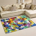 thumbnail image 2 of Coolnut 31x 20 Inch Area Rug, Carpet Colorful Brush Background Doormat for Hardwood Floor Entrance Living Room Bedroom 2'7" x 1'8", 2 of 6