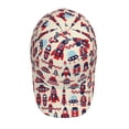 thumbnail image 5 of Lsque Rocket Pattern Baseball Cap Trucker Low Profile Hat Golf Dad Hat Adjustable Original Classic Unconstructed Plain Cap Men Women, 5 of 9