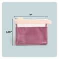 thumbnail image 2 of U Brands Mesh Travel Pouch, 5.75" x 7", Merlot/Pink, 2 of 7