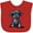 Red, variant on Inktastic Black Doodle Puppy Boys or Girls Baby Bib