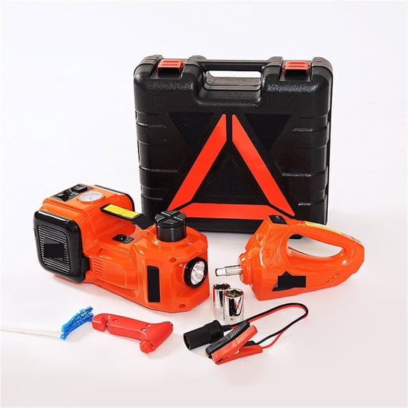 5Ton 4 In 1 Car Floor Jack Electric Hydraulic Car Jack 12V With Inflator Pump LED Light For Car Truck Tire Repair Tool ,Robust Construction