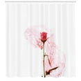 thumbnail image 3 of Ambesonne Floral Shower Curtain, Romantic Love Rose Design, 69"Wx84"L, Dark Coral Rose, 3 of 3