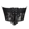 thumbnail image 4 of Kaemgyyd Vintage Renaissance Corset Top for Women See Through Print Overbust Mesh Push up Bodyshaper Corset Built-In Bra, 4 of 6