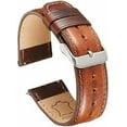 thumbnail image 2 of Genuine Leather Watch Strap Quick Release Brown Bracelet Genuine Leather Watch Strap - 22mm, 2 of 5