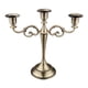 thumbnail image 1 of Candelabro de tres brazos de estilo europeo para decoración de bodas y cenas Bronce, 1 of 6