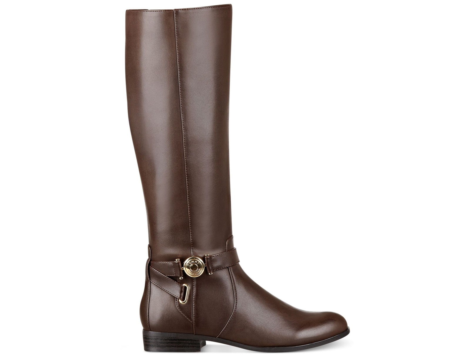 Tommy Hilfiger Womens llia Leather Almond Toe Knee High Fashion Boots 