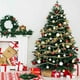 thumbnail image 4 of Adornos navideños, regalos navideños, guirnalda navideña de 1,8 m con bayas y luces, guirnalda artificial para repisa de interior, escalera, decoración navideña para el hogar, ratán rojo., 4 of 8