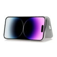 thumbnail image 5 of SaniMore for iPhone 14 Pro 6.1" 2022 Case, PU Leather Magnetic Flip Case with Card Slot Kickstand Shockproof TPU Back Plating Bumper Full Body Protective Slim Shell for iPhone 14 Pro 6.1 inch,Silver, 5 of 7