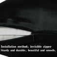 thumbnail image 3 of Ntbay 1 Pack 100% Mulberry Silk King Pillowcase with Hidden Zipper, Luxurious Both Side 19 Momme Pillow Case, 20" x 36", Black, 3 of 6