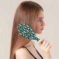 thumbnail image 2 of Green Christmas Tree Pattern Hair Brush,Girls Detangling Hair Brush,Glide Through Tangles with Ease for Wet & Dry Hair,8.8"X2.8", 2 of 7