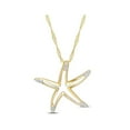 thumbnail image 1 of 10K Yellow Gold StarFish Charm Pendant Necklace with Chain, 1 of 4