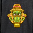 thumbnail image 3 of Instant Message - Cactus Sombrero - Women's Lightweight French Terry Long Sleeve Shirt, 3 of 6