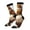 3 Black, variant on Cartoon Cheetah With Attitude Pattern Sport Socks for Women and Men Crew Socks Sporty Calf Socks Casual Socks