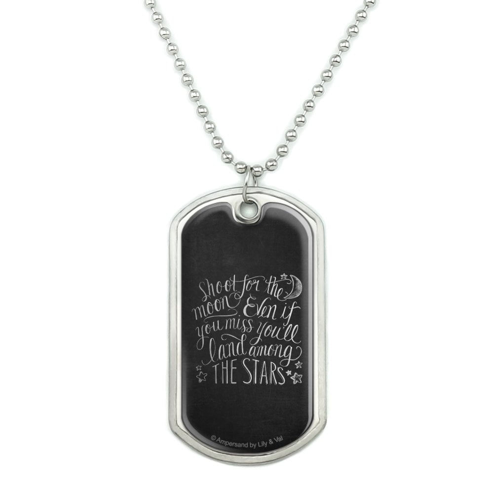 LND Stainless Steel Beaded Necklace Combined W/Stainless Steel Chain W/Dog Tag Cross Pendant