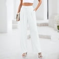 thumbnail image 6 of Endives Women's Dress Pant Wide Leg Suit Trousers Comfortable Elegant Pants Trousers Business Outfit With Pockets S-4XL, 6 of 8