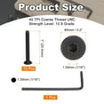 thumbnail image 2 of #4-40 x 1 Inch Flat Head Socket Cap Screws Hex Drive Machine Screws with Hex Spanner 10 Pcs, 2 of 7