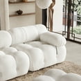thumbnail image 5 of Indecor Home Modular Sectional Sofa Modern Boucle Loveseat Sofa with Ottoman Convertible Sofas for Living Room White, 5 of 5