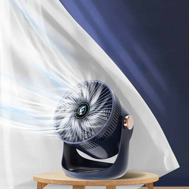 Ventilador de circulación para exteriores, recargable, de escritorio, de pared, para el hogar, para dormitorio