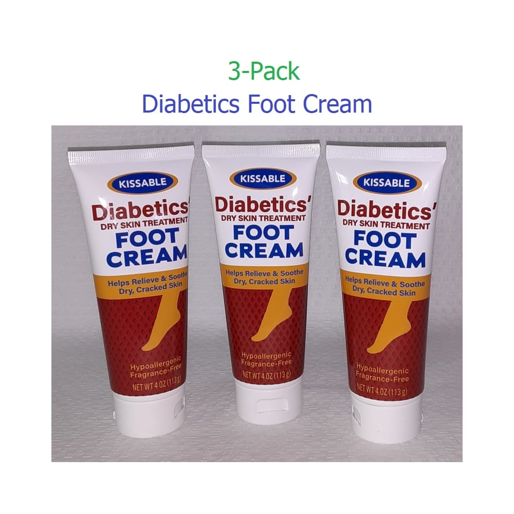 Diabetics Foot Cream (3Pack) Relieves Soothes Dry Cracked Skin
