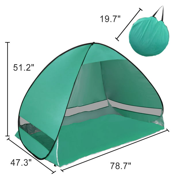 Portable Pop Up Beach Tent Sun Shade UV 50+Protection Canopy Outdoor  Automatic Instant Tent Sun Shelters