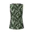 thumbnail image 6 of Goofa Tropical Palm Leaves1 Printed Womens Workout Tops for Women Sleeveless Yoga Shirts Athletic Running Tank Tops Sleeveless Gym Clothes Workout Apparel-XX-Large, 6 of 9
